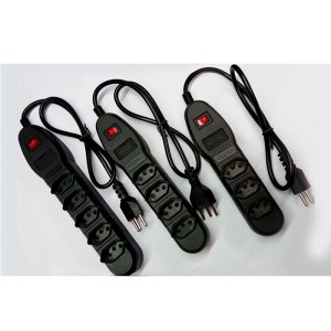 Filtro de linha c/7 saidas nylon preto  V-64/7 - Voltim