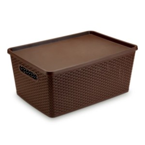 Cesto Org. Rattan 35L Café  1565CF - PLASNORTHON