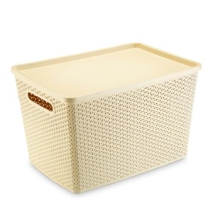 Cesto Org. Rattan 50L Creme  1570CR - PLASNORTHON