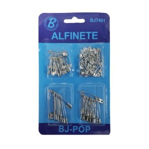 Cartela C/125 Alfinetes De Segurança BJ7401 - BJ-POP