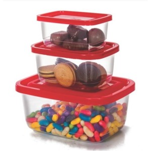 Conj. Pote Pmg Retangular - Transp. - Linha Prime  1783 - ERCAPLAST