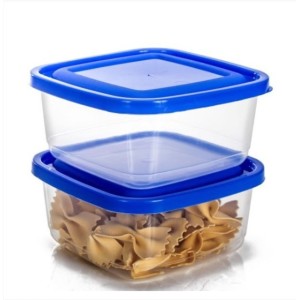 Conj. Pote Quadrado GG 2 PCS - Transp.- Linha Prime  1797 - ERCAPLAST