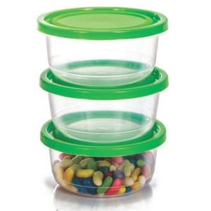 Conj. Pote Redondo MD 3 Pcs - Transp. - Linha Prime PÇ 1793 - ERCAPLAST