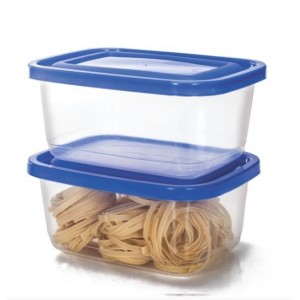 Conj. Pote Retangular GG 2 Pcs - Transp. - Linha Prime  1795 - ERCAPLAST