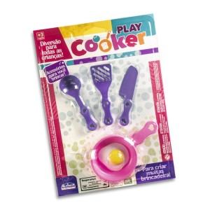 Frigideira (1PÇ)+OVO+03 utensílios - Cartela  7724 - ALTIMAR