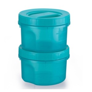 Pote Acoplado Redondo C/Rosca 2PÇS 500ML  235/2 - NITRON