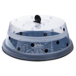 Boleira com tampa decorada  bolinhas 129 - Rainha