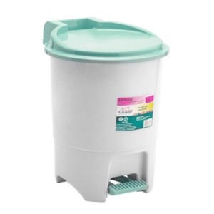 Lixeira Red. Pedal 6,5L  Branco Fechado  0660 - PLASMONT