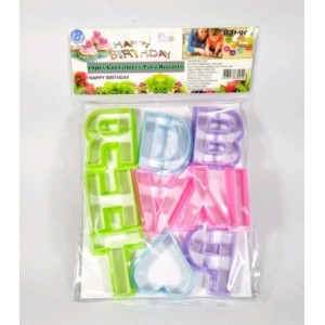 Forma P/Cortar Alimentos C/10pçs BJ6905 - BJ-POP