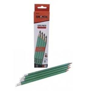 Lápis C/Borracha C/12pçs ASH-45.0226 - SHOCK