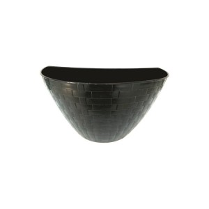 Vaso De Parede Ratan Preto 1500ml  2662 - ERCAPLAST