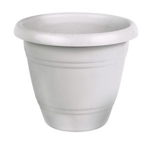 Vaso Redondo 22 cm Cinza RC  070 - BRASAMI