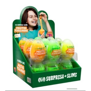 Ovo Surpresa Insetos Pegajosos  3581 - DOCE BRINQUEDO
