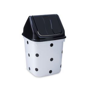 Lixeira pia com tampa vai e vem decorado bola 2,7LTS  9240 - Rainha