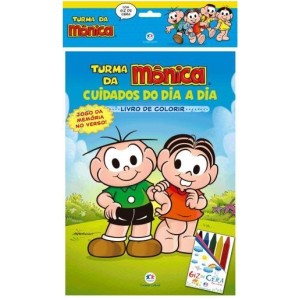 Kit Colorir Com Giz De Cera Turna Da Monica - MAGIC KIDS