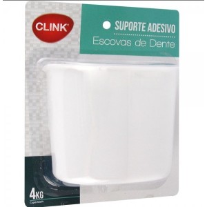 Suporte Escova De Dente Adesivo Plastico  CK4042 - CLINK