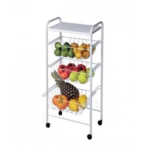 Fruteira De Chapa E Rodizio Branca Soft  5000 - TUBO MAX