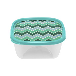 Pote quadrado 690ml decorado 4122 - Jaguar