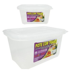 Pote Com Trava Alto 2250ml  216 - MAXXIMO