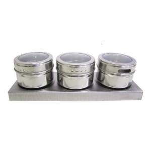 Porta Condimentos De Inox Com 3 PÇS TMA-0080 - GBX