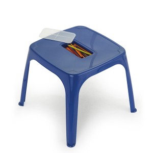 MESA DE PLÁSTICO INFANTIL COM GUARDA LÁPIS 4655AZ AZUL PLASNORTHON