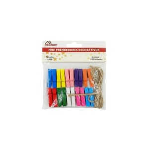 MINI PRENDEDORES MG-9187 COLORIDOS MEGAGIFT