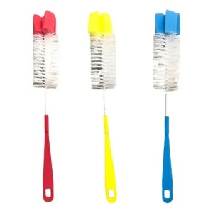 ESCOVA PARA MAMADEIRA COM ESPONJA E CABO LONGO 45CM 0019 TOP MIX