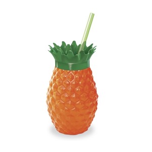 Copo Abacaxi Com Canudo  02.40 - Injetemp