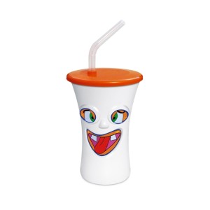 Copo canudo divertido  0,45L   98.80 - injetemp