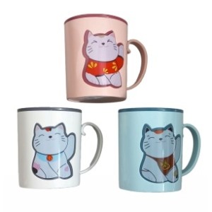 CANECA DE PLÁSTICO GATINHO MG-9771 COLOR MEGAGIFT