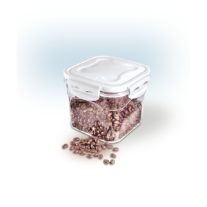 Porta Mantimentos Cristal Quad. 1L P 1584 - PLASBRINK