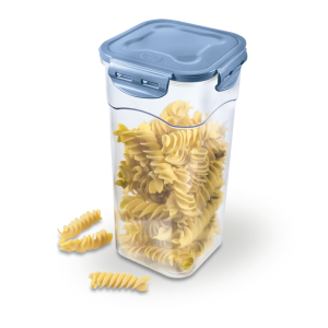 PORTA MANTIMENTO QUADRADO CRISTAL 2,5L 1621  HERMÉTICO COLOR PLASBRINK