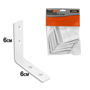 Kit cantoneira 6x6cm 10 peças BFH1693 - Bestfer