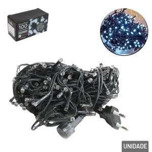 PISCA PISCA 100 LAMPADAS 127V NW009C1001 LED BRANCO FRIO 8F FIO TRANSPARENTE NEWWAY