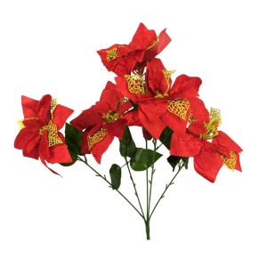 FLOR BICO DE PAPAGAIO HY5383 VM/DR C/ GLITTER RIO MASTER